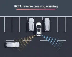 RCTA – Cảnh báo phương tiện cắt ngang khi lùi: An toàn hơn khi thoát khỏi bãi đỗ